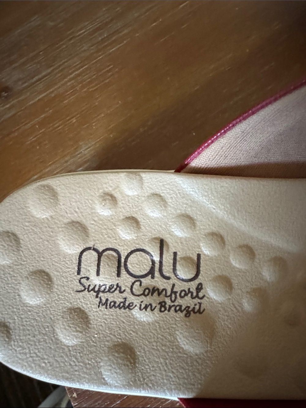 Malu Red Thong Sandals for Women - size 10 - Picture 3 of 6